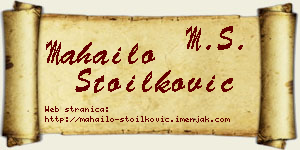 Mahailo Stoilković vizit kartica